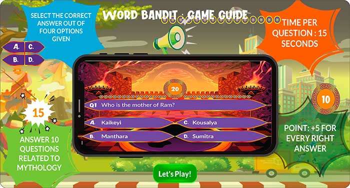 WORD BANDIT MICRO GAME IN N-GAGE GAMIFIED ASSESSMENT MOBILE APP