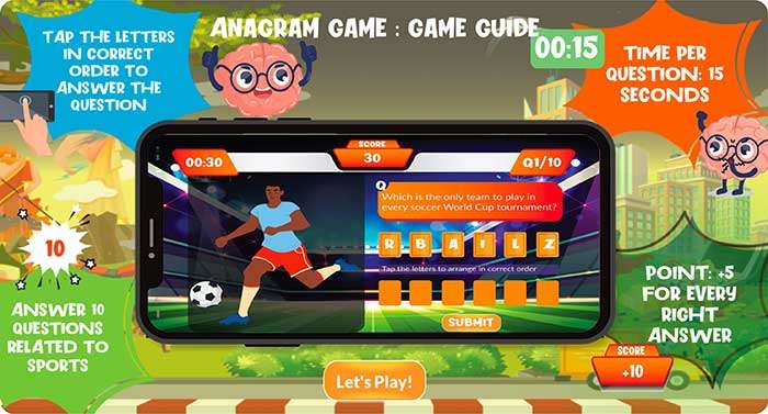 ANAGRAM MICRO GAME IN N-GAGE GAMIFIED ASSESSMENT MOBILE APP