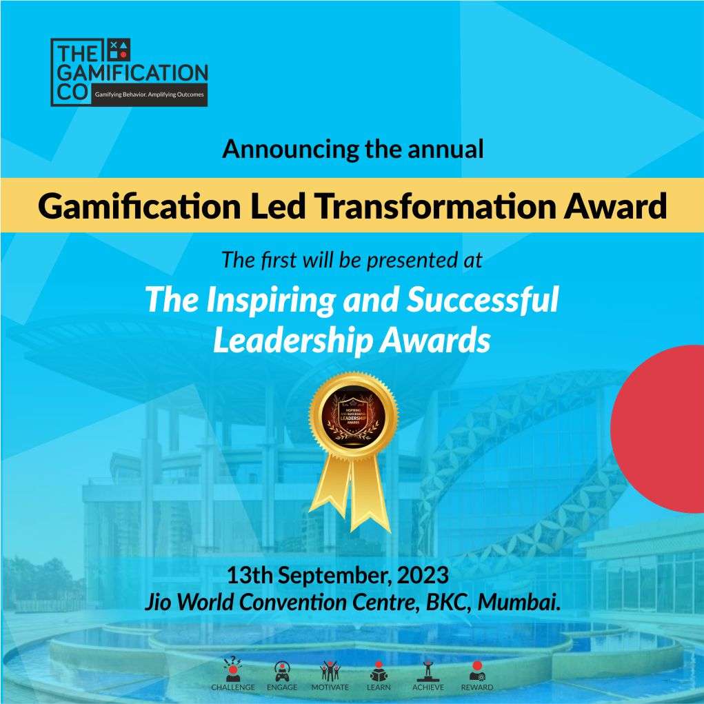 The Gamification Company is instituting and presenting the first Gamification Led Transformation Award.